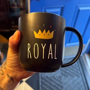 royal drinking mug glass